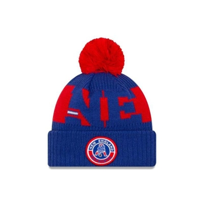 Sapca New Era New England Patriots NFL Historic Cold Weather Sport Knit Beanie - Albastri